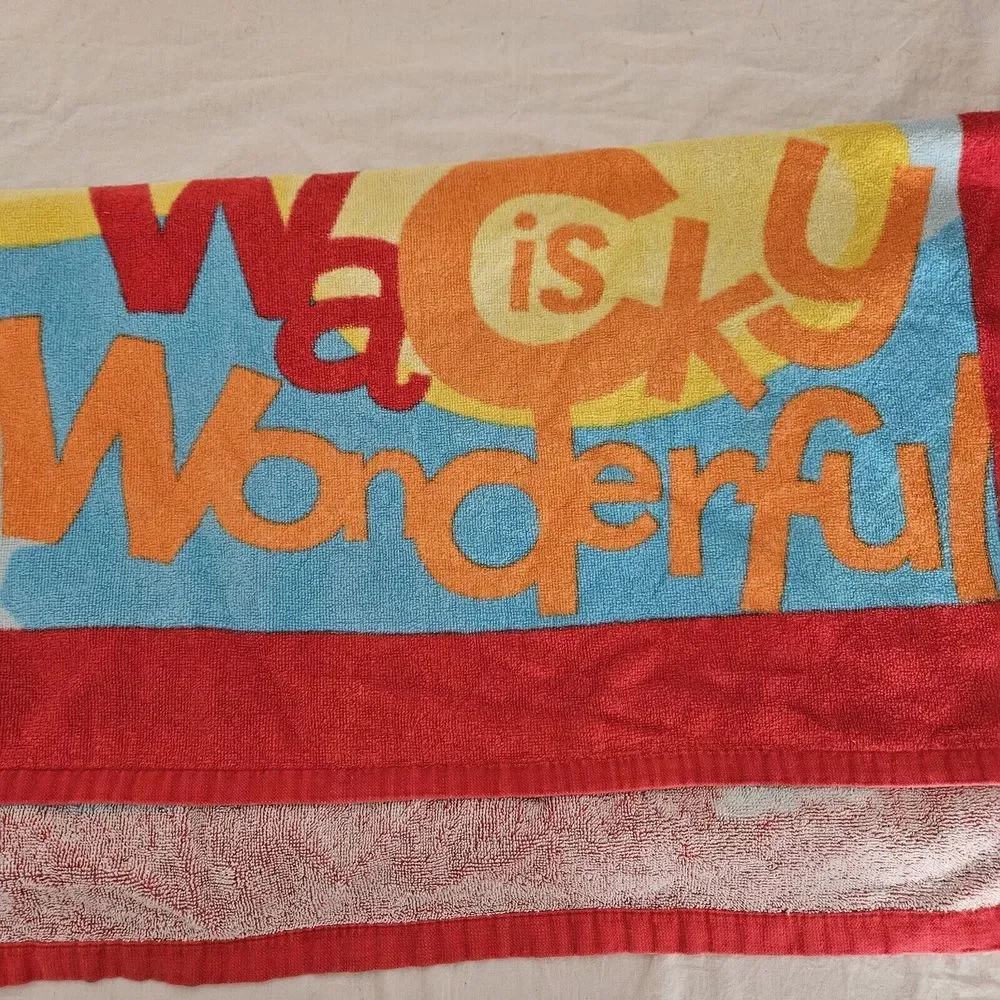Mickey Mouse Club Beach Towel Meeska Mooska Mickey Mouse Wacky‎ Disney Rare
